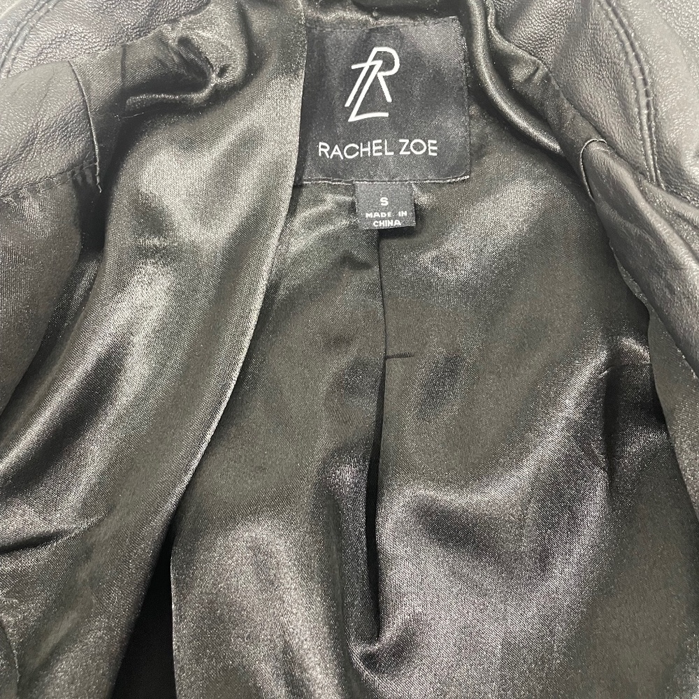 Black leather jacket